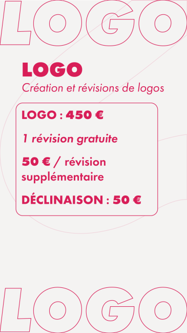 Tarif 1 - 150€