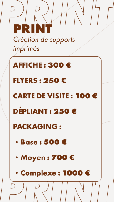 Tarif 3 - 350€